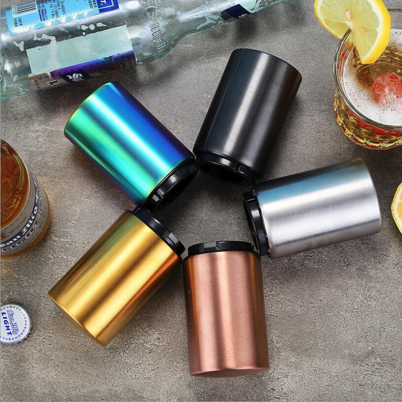 Kitchen Automatic Stainless Steel Bottle Opener Beer Opener Portable Magnet Wine Openers Bar Tools Magnetische Bier Flesopener - Lily Depot