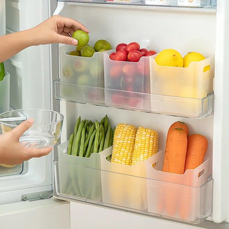 Kitchen Refrigerator Storage Box Fridge Classified Organizer Basket for Fruit Vegetable Refrigerator Door Food Fresh-Keeping Box - Lily Depot