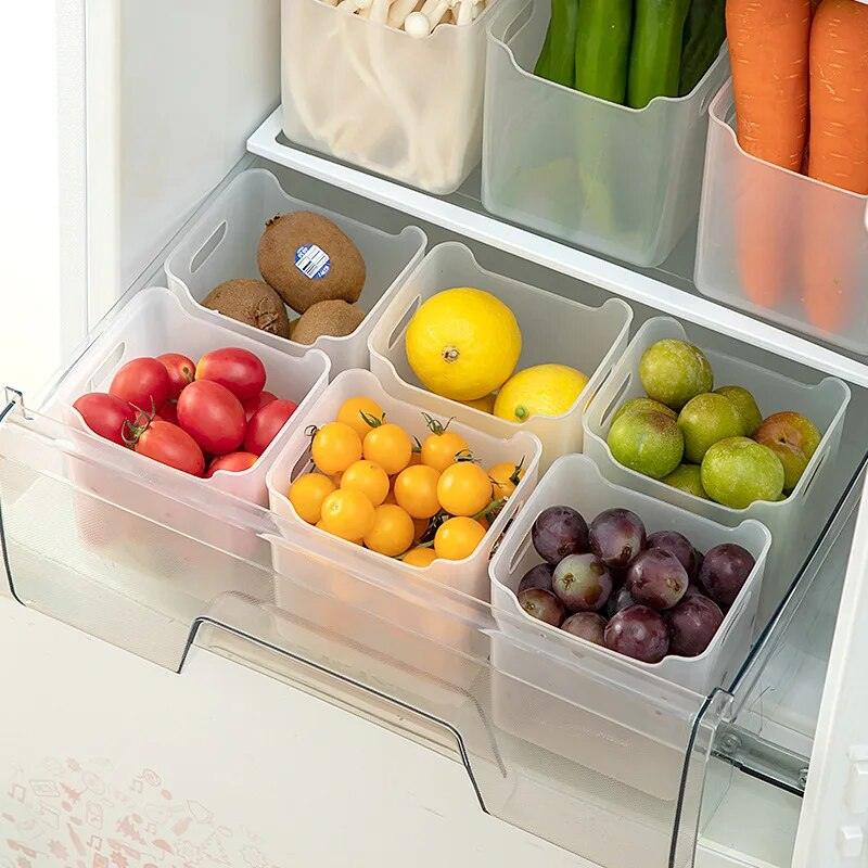 Kitchen Refrigerator Storage Box Fridge Classified Organizer Basket for Fruit Vegetable Refrigerator Door Food Fresh-Keeping Box - Lily Depot