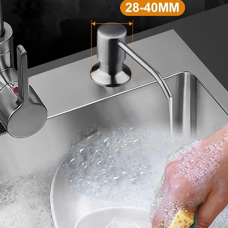 Kitchen Sink Soap Dispenser Extension Tube Kit Replacement for Kitchen Sink Metal Under Deck Counter in Sink Mounted - Lily Depot