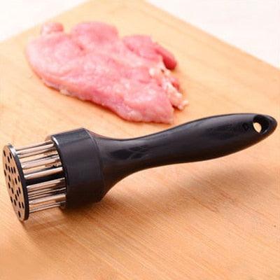 Kitchen stainless steel gadget meat tenderizer needle steak pork chops loose household meat hammer Food Cooking Meat Tool - Lily Depot