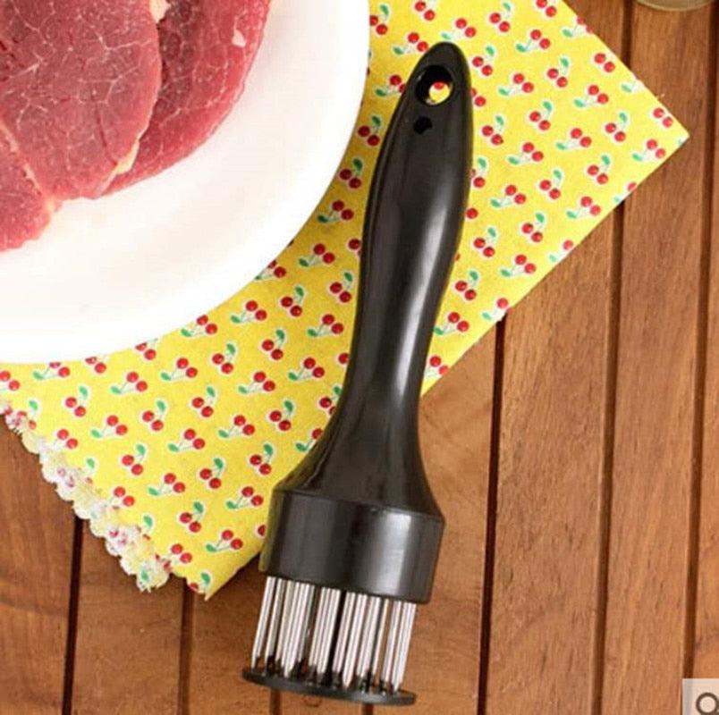 Kitchen stainless steel gadget meat tenderizer needle steak pork chops loose household meat hammer Food Cooking Meat Tool - Lily Depot