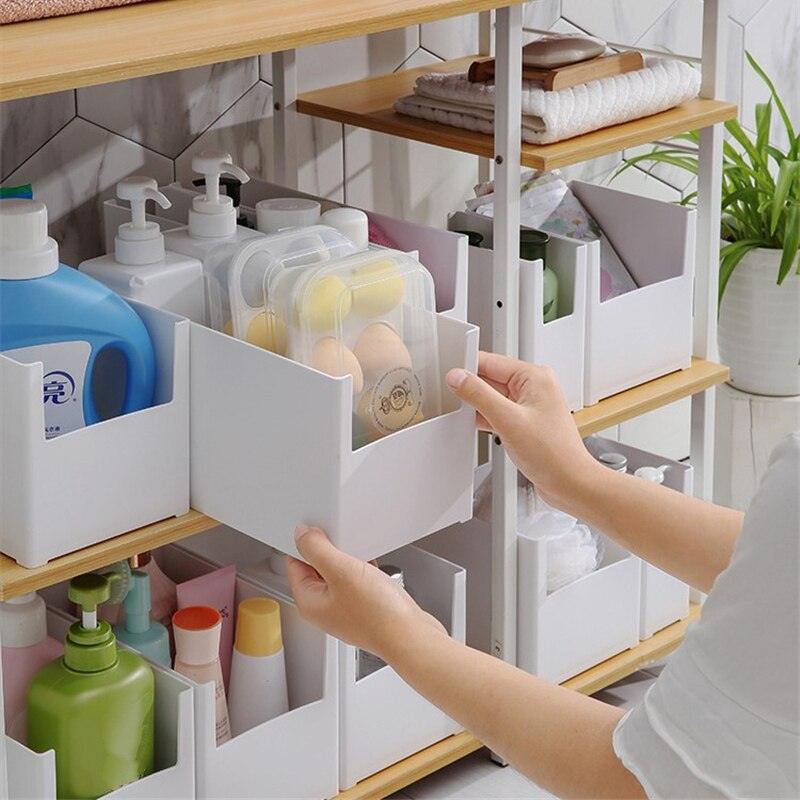 Kitchen Storage Plastic Box Drawer Cabinet Cupboard Tableware Spice Organizer Bathroom Desktop Snack Cosmetic Case Containers - Lily Depot