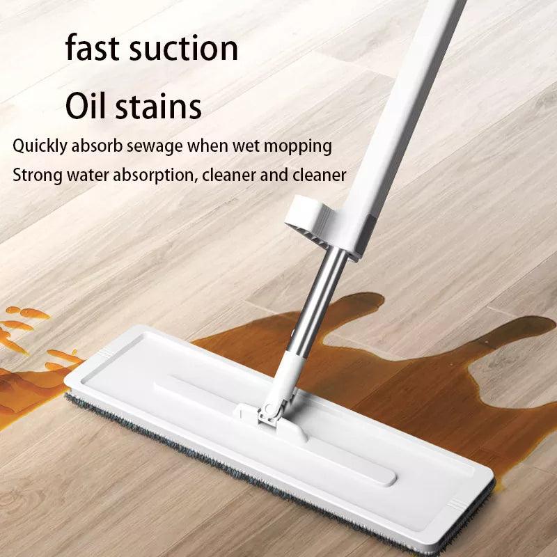 Lamgool Squeeze Mop Magic Flat Hands Free Washing Lazy Mops for House Floor Cleaning Household Cleaning Tools with Replaced Pads - Lily Depot