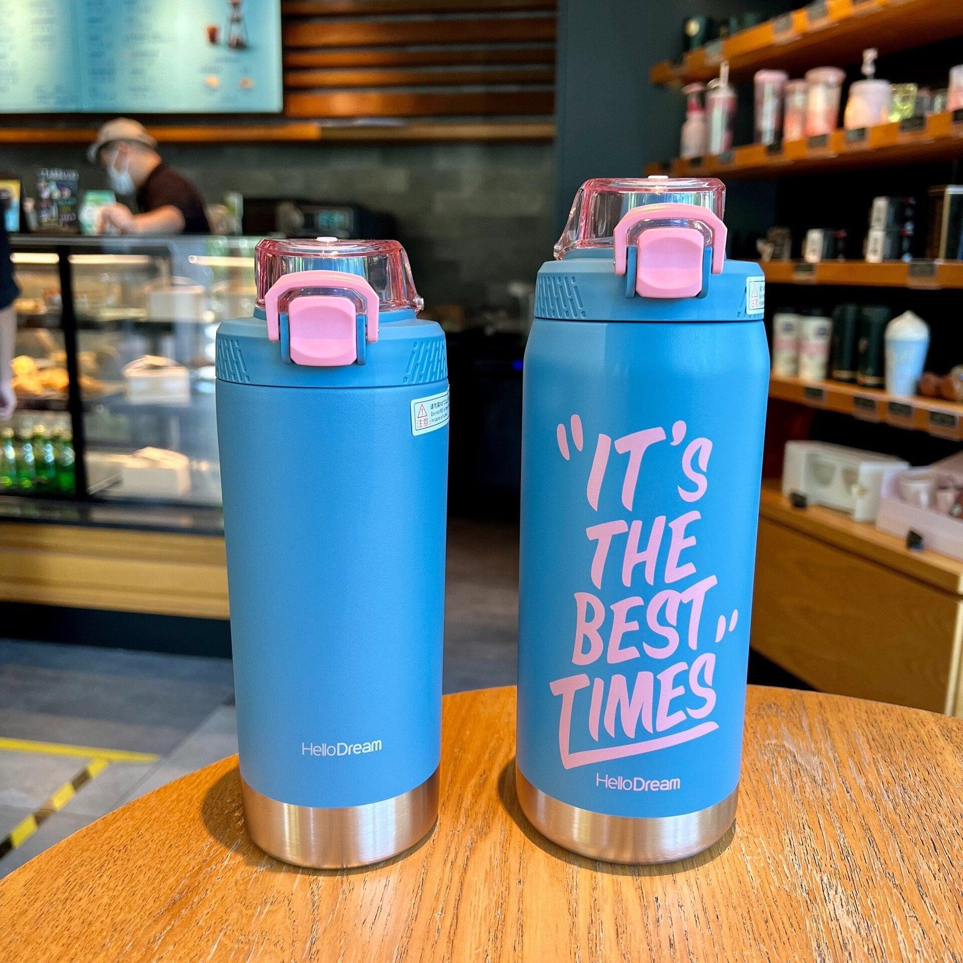 Large capacity heat preservation cup 316 stainless steel high-value water bottle portable spring outdoor sports drinking kettle - Lily Depot