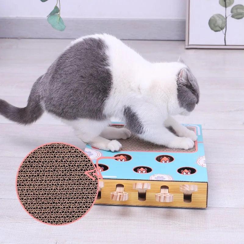 Hamster Cat Scratch Board Nest Corrugated Cat Toy Wear-resistant Cat Claw Board Funny Cat Interactive Toy Cat Supplies - Lily Depot