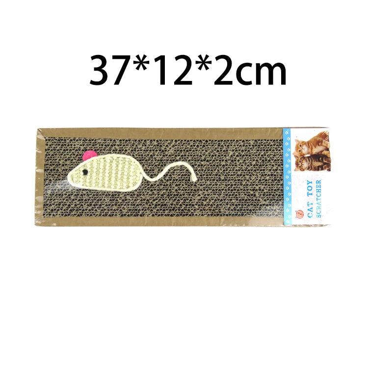 Cat Scratching Board With Catnip Claw Grinding Plate Corrugated Paper Cat Scratching Board Triangle with Ball - Lily Depot