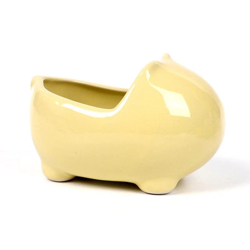 Hamster Ceramic Feeding Bowl Feeding Basin Guinea Pig Chinchilla Hedgehog Small Pet Round Bowl Food Water Feeder - Lily Depot