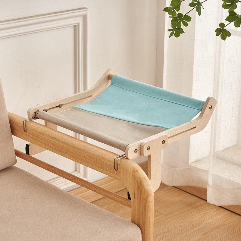 Hanging Cat Bed Window Hammock Sofa House Furniture Kitten Indoor Washable Removable Seat Wooden Sleeping Bed Perch Shelves - Lily Depot