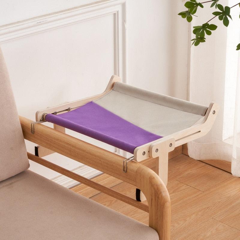 Hanging Cat Bed Window Hammock Sofa House Furniture Kitten Indoor Washable Removable Seat Wooden Sleeping Bed Perch Shelves - Lily Depot