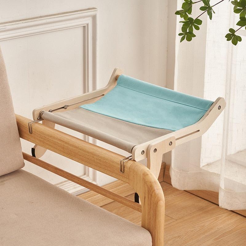 Hanging Cat Bed Window Hammock Sofa House Furniture Kitten Indoor Washable Removable Seat Wooden Sleeping Bed Perch Shelves - Lily Depot