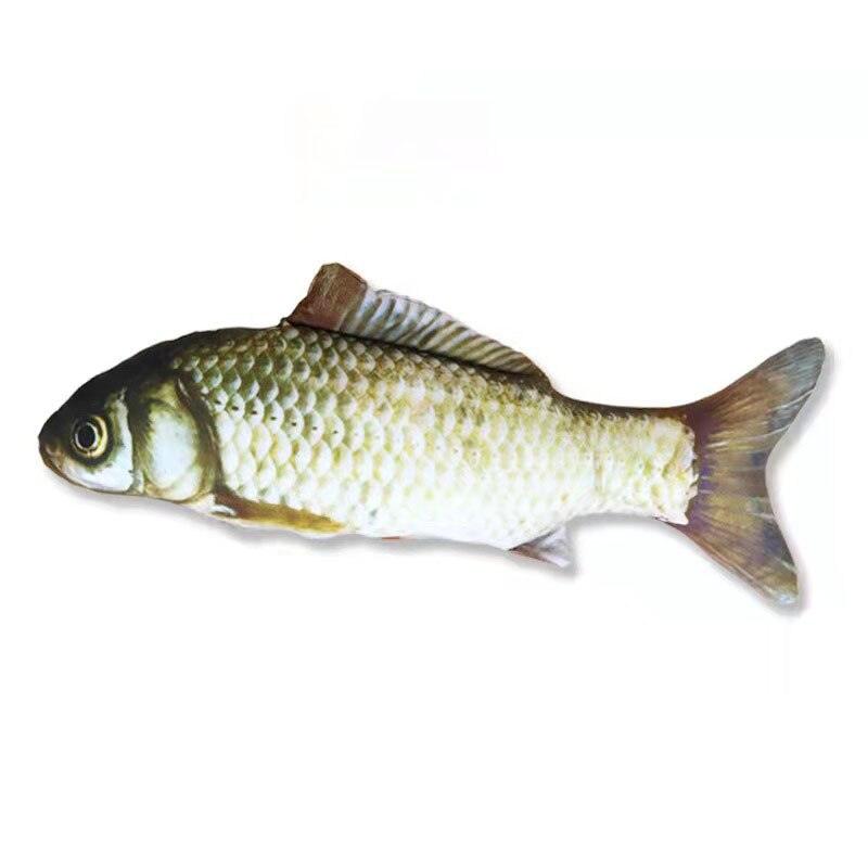 20CM Pet Cat Toy Fish Built-In Cotton Battery-Free Ordinary Simulation Fish Cat Interactive Entertainment Play Cat Toys - Lily Depot