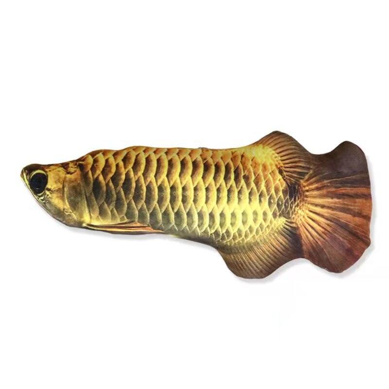 20CM Pet Cat Toy Fish Built-In Cotton Battery-Free Ordinary Simulation Fish Cat Interactive Entertainment Play Cat Toys - Lily Depot