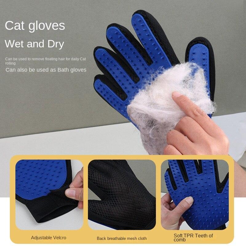 8pcs Pet Dogs cleaning tool set Cat Dog Hair Remover Dog Grooming Cat Supplies Comb Hair Removal Brush Dog Toothbrush Dog Comb - Lily Depot