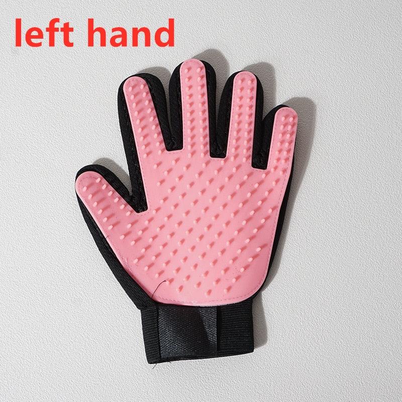 Pet Hair Removal Brush Soft Silicone Material Massage Hair Care Gloves Cat And Dog Hair Cleaning Pet Cleaning Supplies Comb - Lily Depot