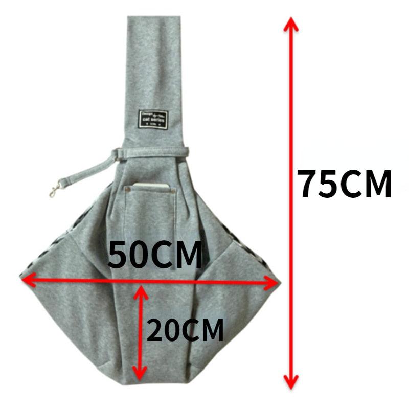 Pet Going Out Carrying Bag Oblique Shoulder Outdoor Travel Portable Cat Puppy Sling Bag Cotton Cozy Tote Pet Carrying Supplies - Lily Depot
