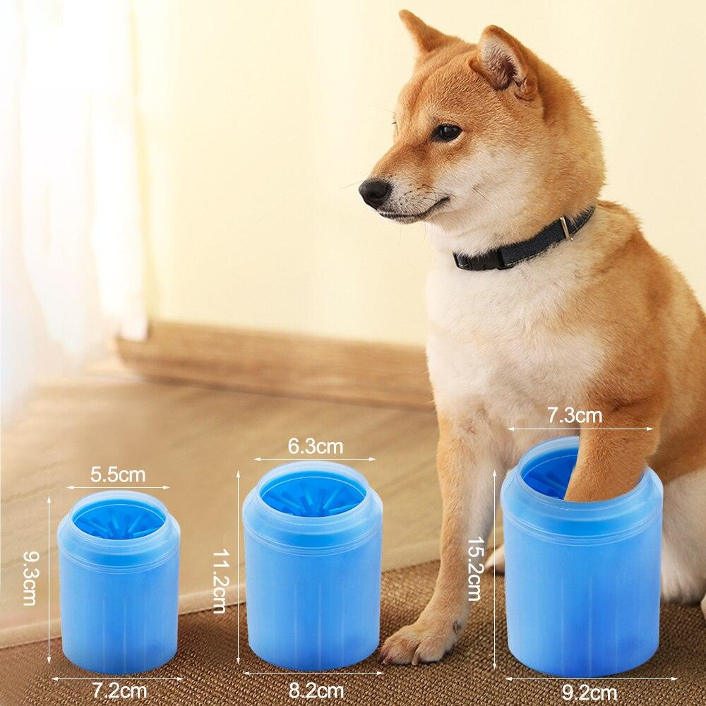 Pet Foot Wash Cup Soft Silicone Brush Paw Cleaning Tool Household Cat And Dog Paw Cleaning Brush Pet Cleaning Supplies - Lily Depot