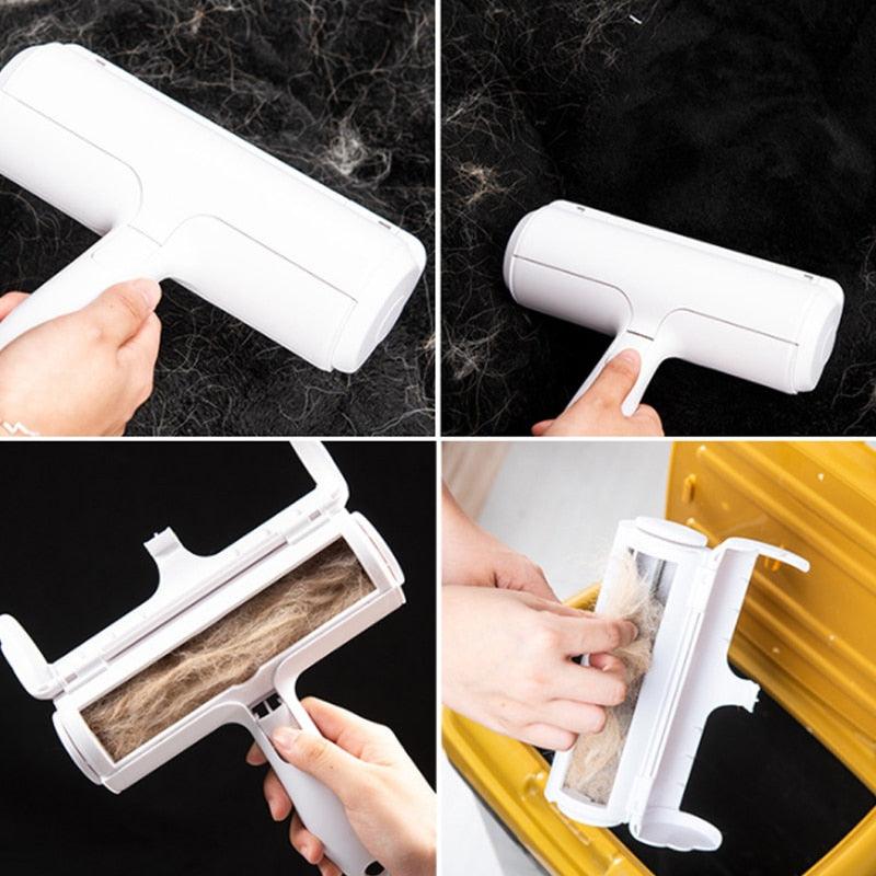 Pet Sticky Hair Roller One Hand Operation Mode to Remove Dogs and Cats Dropped Hair Lint Pet Hair Remover Sofa Cleaning Supplies - Lily Depot
