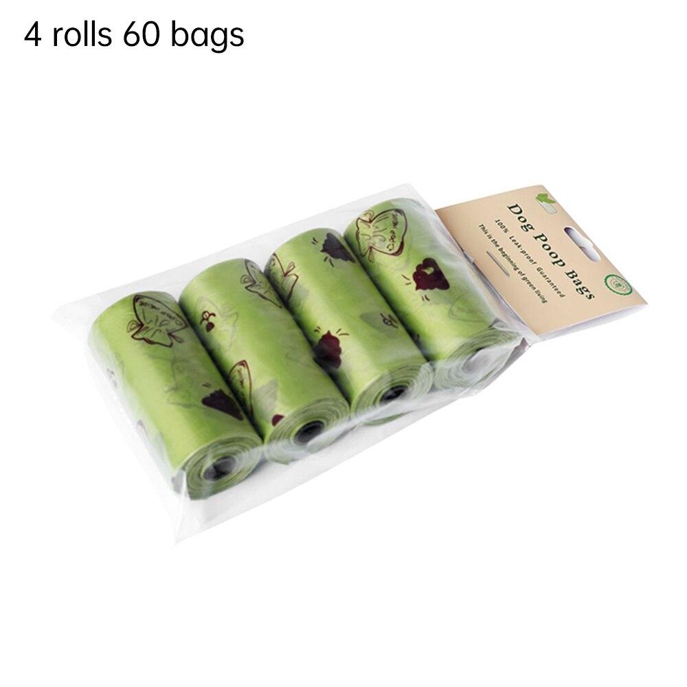 Portable Dog Poop Bags EPI Degradable Cat Waste Bags With Storage Box Doggie Outdoor Clean Garbage Bag Pet Supplies 15 Bags/Roll - Lily Depot