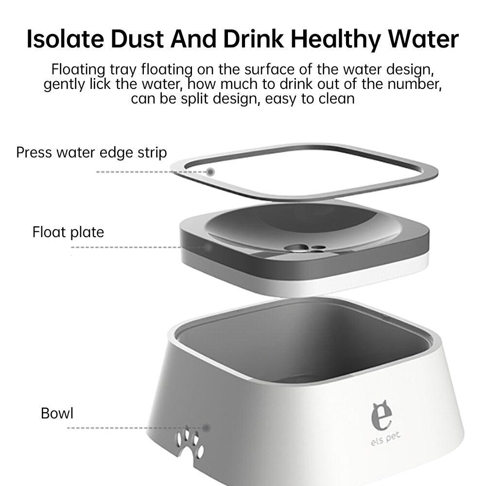 1500ml Portable Dog Water Bowl For Small Big Dogs Pet Drinker Water Floating Non-Wetting Mouth Cat Bowl Plastic Dog Supplies - Lily Depot