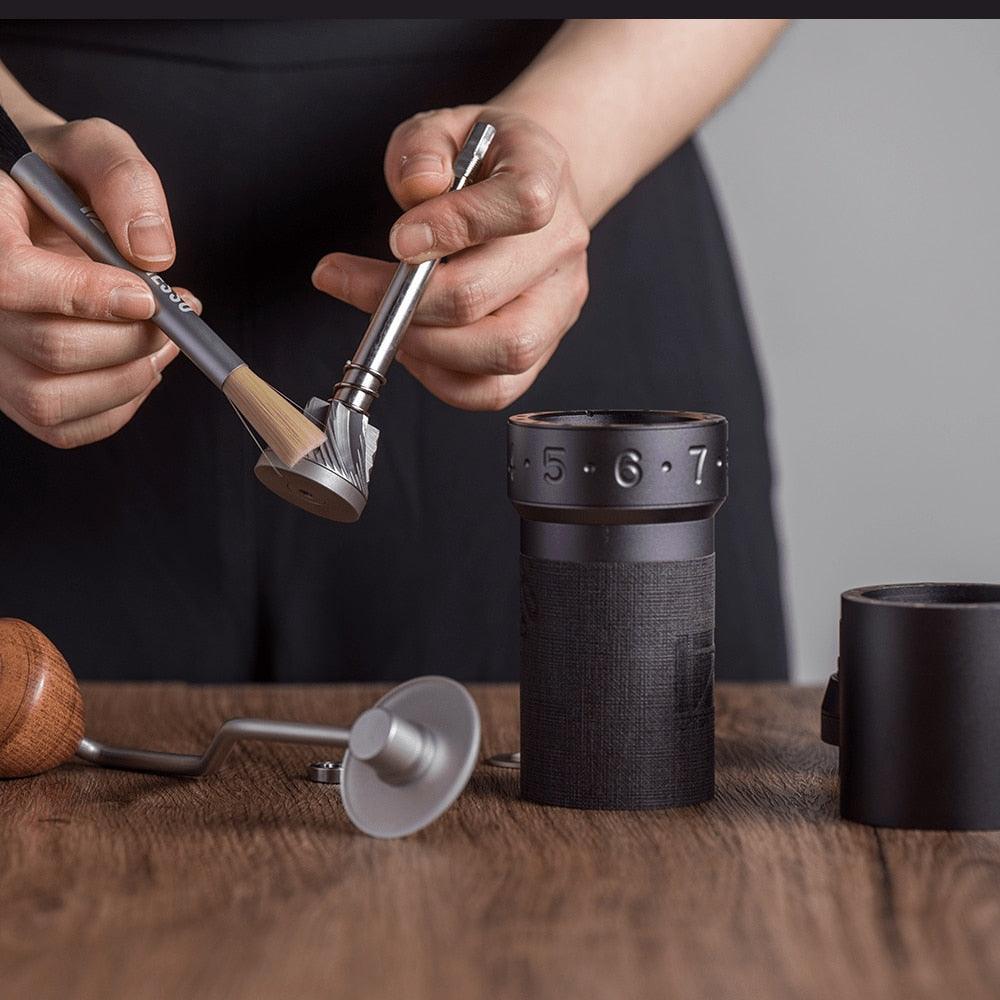 Manual Coffee Grinder 48mm Burr Pour-over & Express Max Grinder With Magnetic Catch-cup External Adjustment 90clicks - Lily Depot