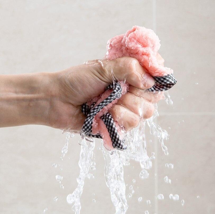Micro Fiber Cleaning Rags Non-stick Oil Thickened Table Cleaning Absorbent Scouring Pad Cleaning Wiping Tools Daily Dish Towel - Lily Depot