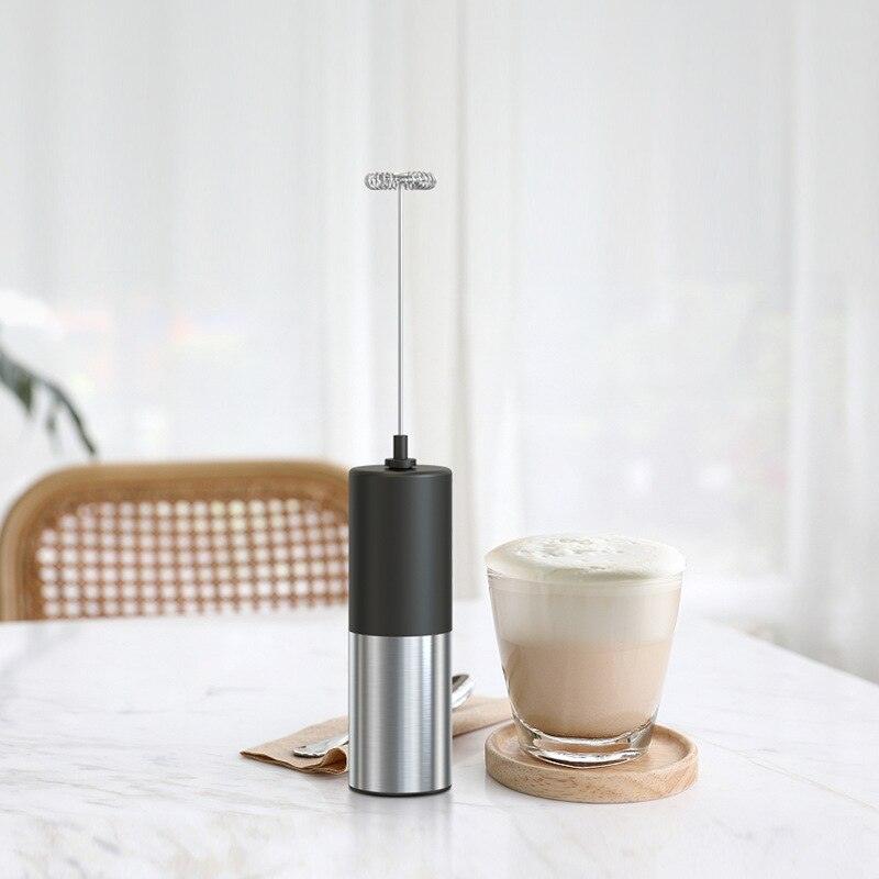 Milk Frother Handheld Cappuccino Maker Coffee Foamer Egg Beater Chocolate Stirrer Mini Portable Food Blender Kitchen Whisk Tool - Lily Depot