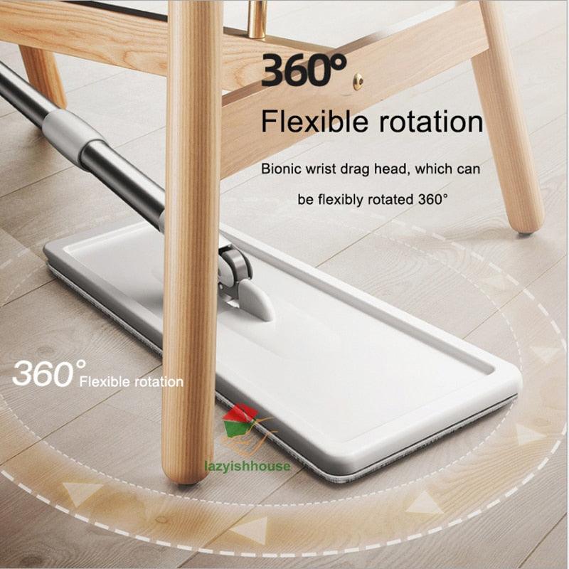 Mop magic Floor Squeeze squeeze mop with bucket flat bucket rotating mop for wash floor house home cleaning cleaner easy 2020new - Lily Depot