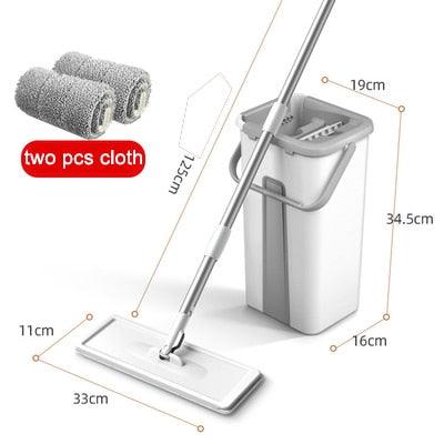Mop magic Floor Squeeze squeeze mop with bucket flat bucket rotating mop for wash floor house home cleaning cleaner easy 2020new - Lily Depot