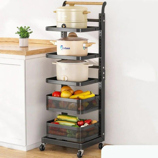 Multi Layer Useful Things for Kitchen Organizer Dual Color Organization Storage Pulley Kitchen and Home Items Organizers Shelves - Lily Depot