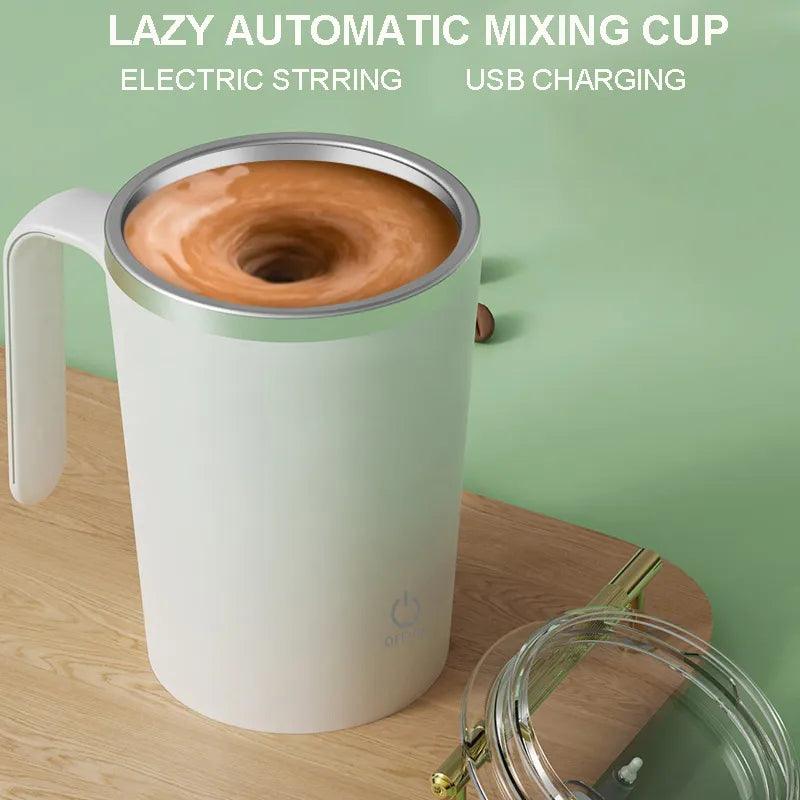 New 350Ml Automatic Self Stirring Mug Electric Lazy Rotating Magnetic Water Bottle Rechargeable Kitchen Coffee Milk Mixing Cup - Lily Depot