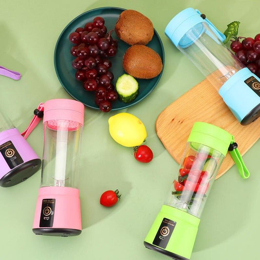 Portable Fruit Juice Blenders Summer Personal Electric Mini Bottle Home USB 6 Blades Juicer Cup Machine For Kitchen - Lily Depot