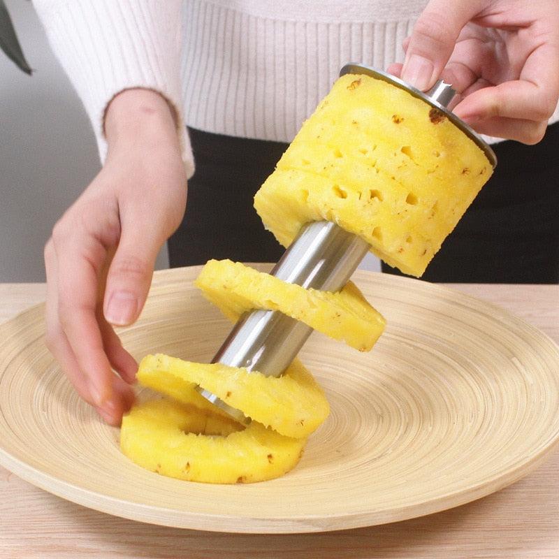 Stainless Steel Pineapple Peeler Cutter Fruit Knife slicer A spiral Pineapple cutting machine Easy to use kitchen cooking tools - Lily Depot