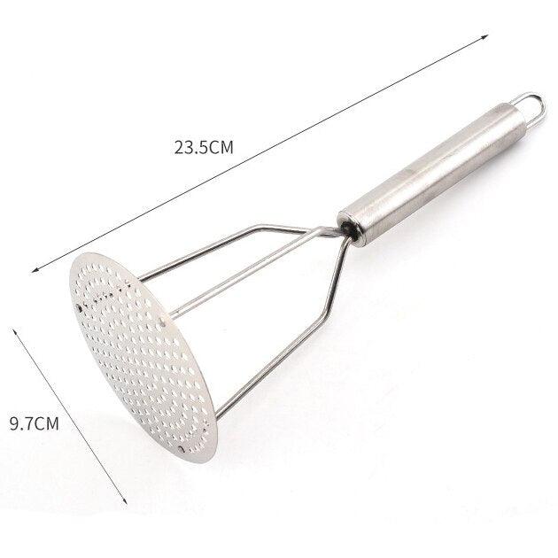 Stainless Steel Potato Masher Crush Vegetable Fruit Press Maker Vegetable Masher Kitchen Tool Gadget Kitchen Accessories - Lily Depot