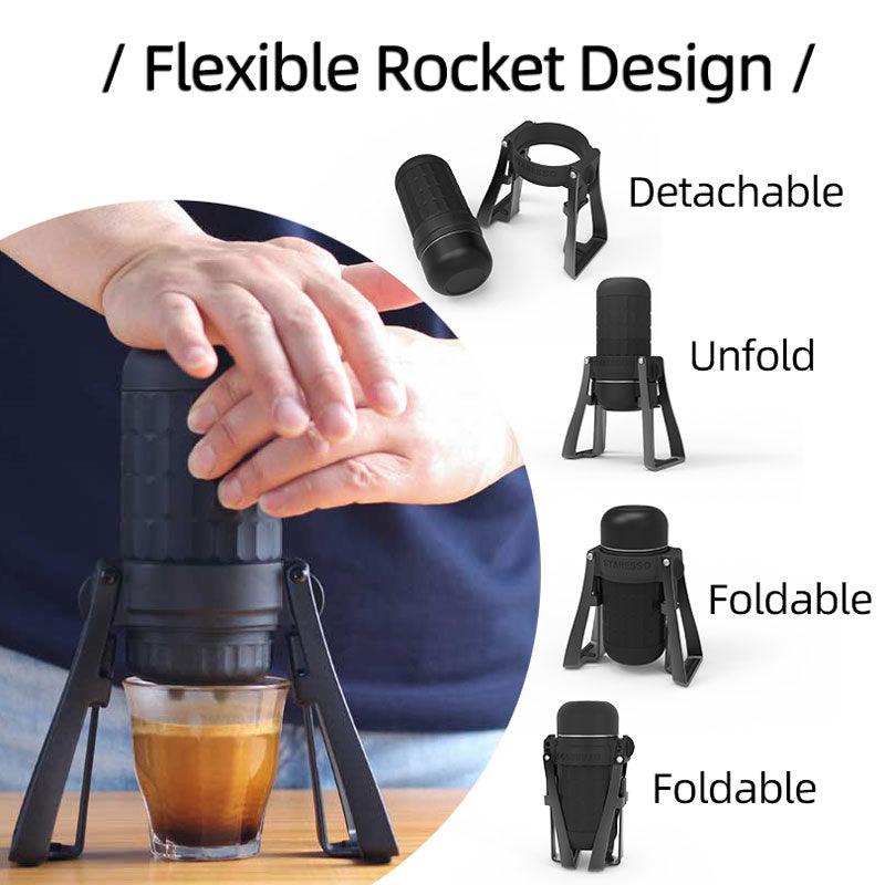 STARESSO Mirage SP300 PLUS Portable Espresso Maker Manual Coffee Maker 180ml Coffee Pot Quick Brew Double Shots Creamy Espresso - Lily Depot