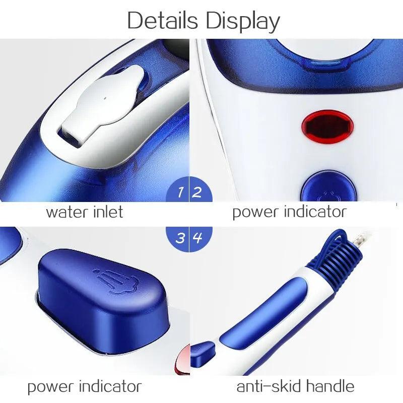 Steam Iron Handheld Garment Steamer Clothes Electric Steam Iron High Quality Portable Traveling Clothes Steamer 110V US-220V EU - Lily Depot