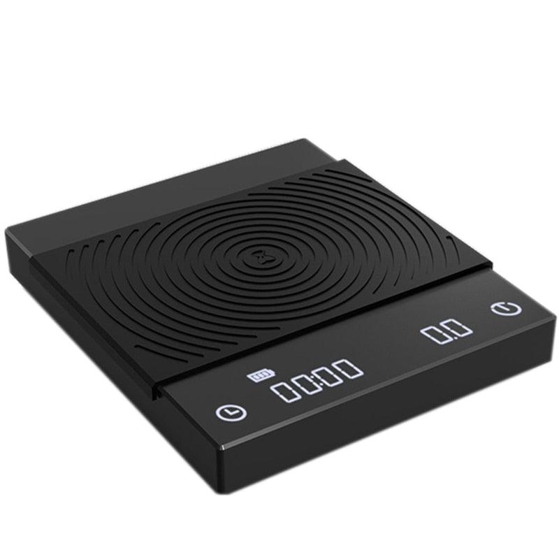 TIMEMORE Black White Mirror BASIC Electronic Scale Coffee Scale Smart Digital Scale Pour Coffee Drip Coffee Scale With USB Scale - Lily Depot