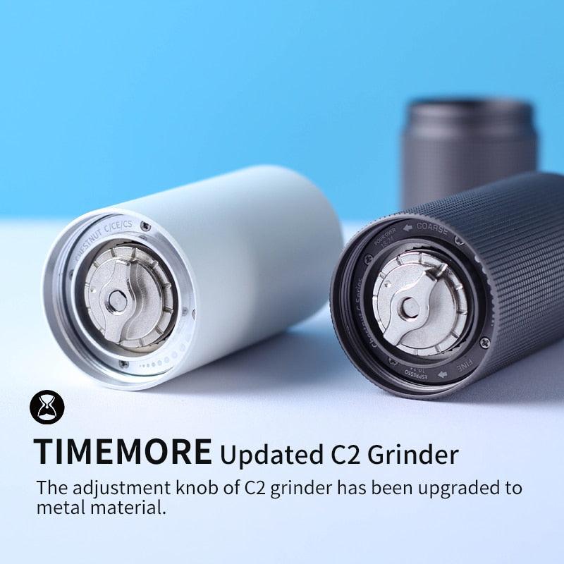 Timemore upgrade Chestnut C2 High quality Aluminum Manual Coffee grinder Stainless steel Burr grinder Mini Coffee milling - Lily Depot