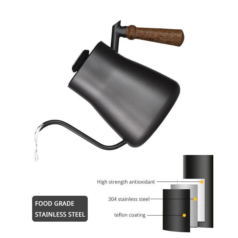 Travel Hand Coffee Pot Set Hand Coffee Gift Box Grinder Electronic Scale Stainless Steel Hand Pot Coffee Cup Set - Lily Depot