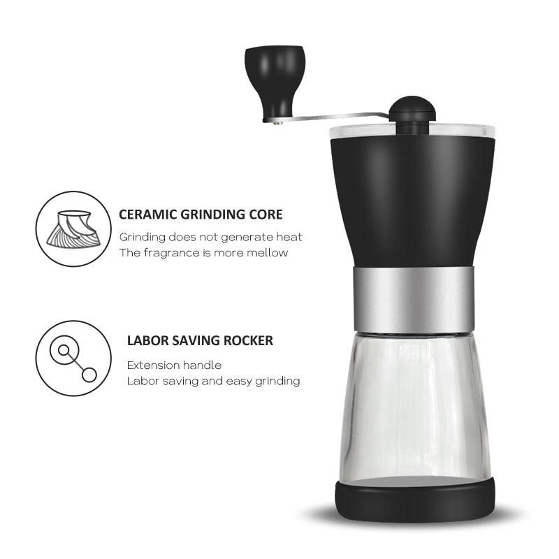 Travel Hand Coffee Pot Set Hand Coffee Gift Box Grinder Electronic Scale Stainless Steel Hand Pot Coffee Cup Set - Lily Depot