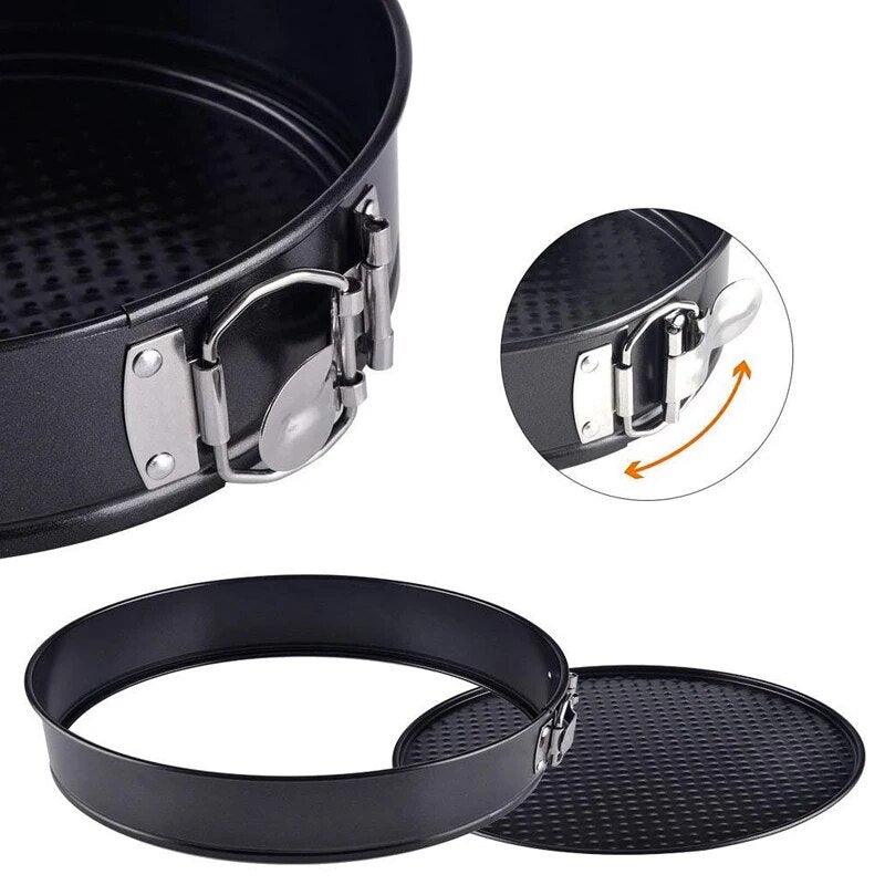 WALFOS Removable Bottom Non-Stick Metal Bake Mould Round Cake Pan Bakeware Carbon Steel Cakes Molds cake baking pans baking tray - Lily Depot