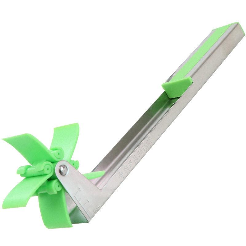 Watermelon Cutter Stainless Steel Windmill Design Cut Watermelon Kitchen Gadgets Salad Fruit Slicer Cutter Tool Divider Peeler - Lily Depot