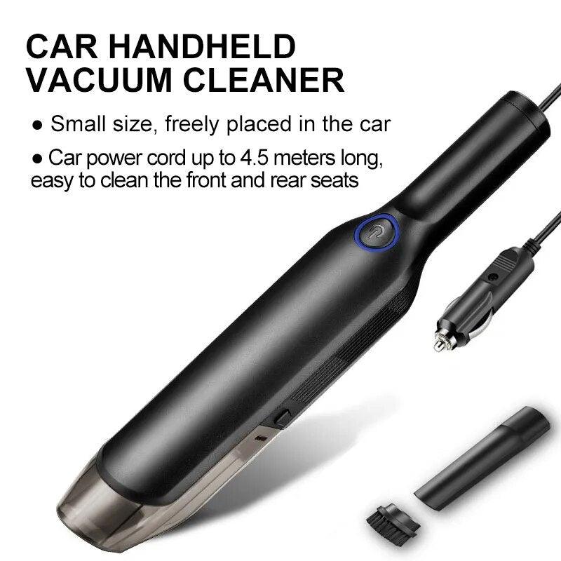 Wireless Vacuum Cleaner Rechargeable Cyclone Suction Car Vacuum Cleaner Cordless Wet/Dry Auto Portable for Car Home - Lily Depot