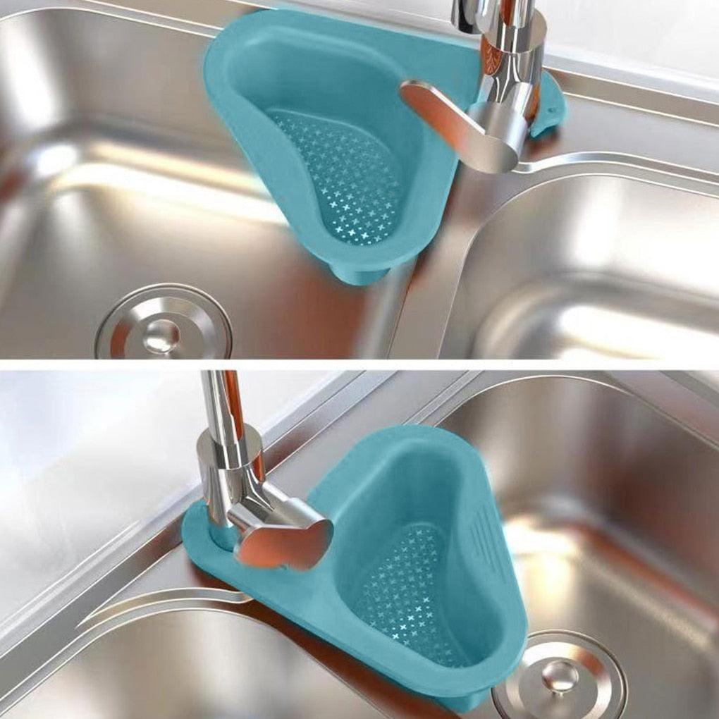 1PC Kitchen Sink Drain Basket Organizer Faucet Holder Strainer Food Garbage Colanders Draining Shelf Organization Accessories - Lily Depot