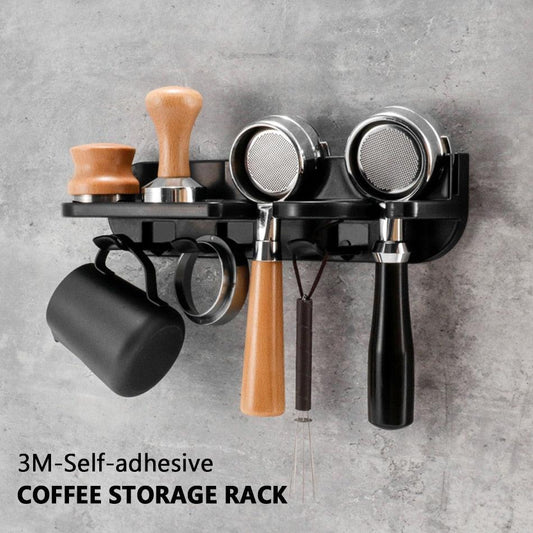 51/54/58mm Wall Mount Coffee Set Storage Rack Puching Free Espresso Coffee Portafilters Holder Coffeeware Organizer Accessories - Lily Depot