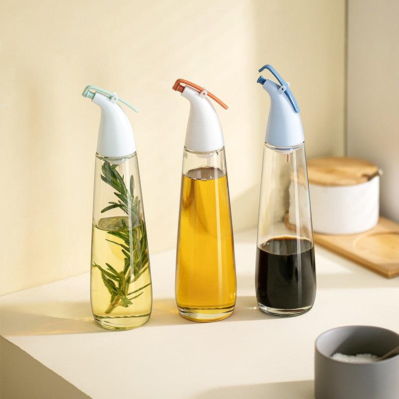Cooking Seasoning Oil Bottle Sauce Bottle Glass Storage Bottles for Oil and Vinegar Creative Oil Dispenser For Kitchen Accessory - Lily Depot