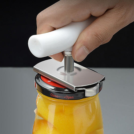 Can Opener Tools Cap Lid Easy Gadget Manual Can Jar Opener Adjustable Stainless Steel Lids off Bottle Twist 1-3.7 Inches Kitchen - Lily Depot
