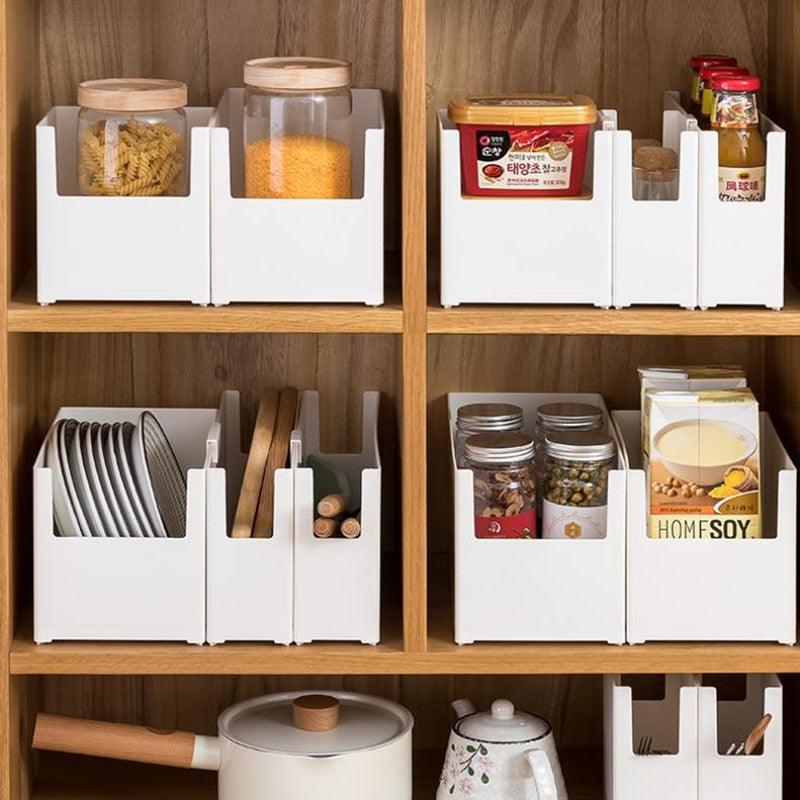 Kitchen Storage Plastic Box Drawer Cabinet Cupboard Tableware Spice Organizer Bathroom Desktop Snack Cosmetic Case Containers - Lily Depot