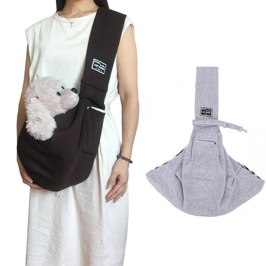 Pet Going Out Carrying Bag Oblique Shoulder Outdoor Travel Portable Cat Puppy Sling Bag Cotton Cozy Tote Pet Carrying Supplies - Lily Depot