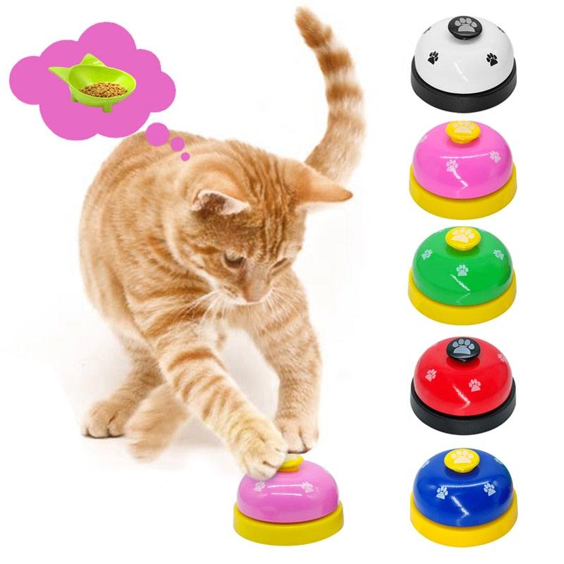 Pet Training Bell Dog Cat Interactive Sound Toy Pet Ordering Meal Footprint Trainer Feeding Reminder Pet Intelligence Training - Lily Depot